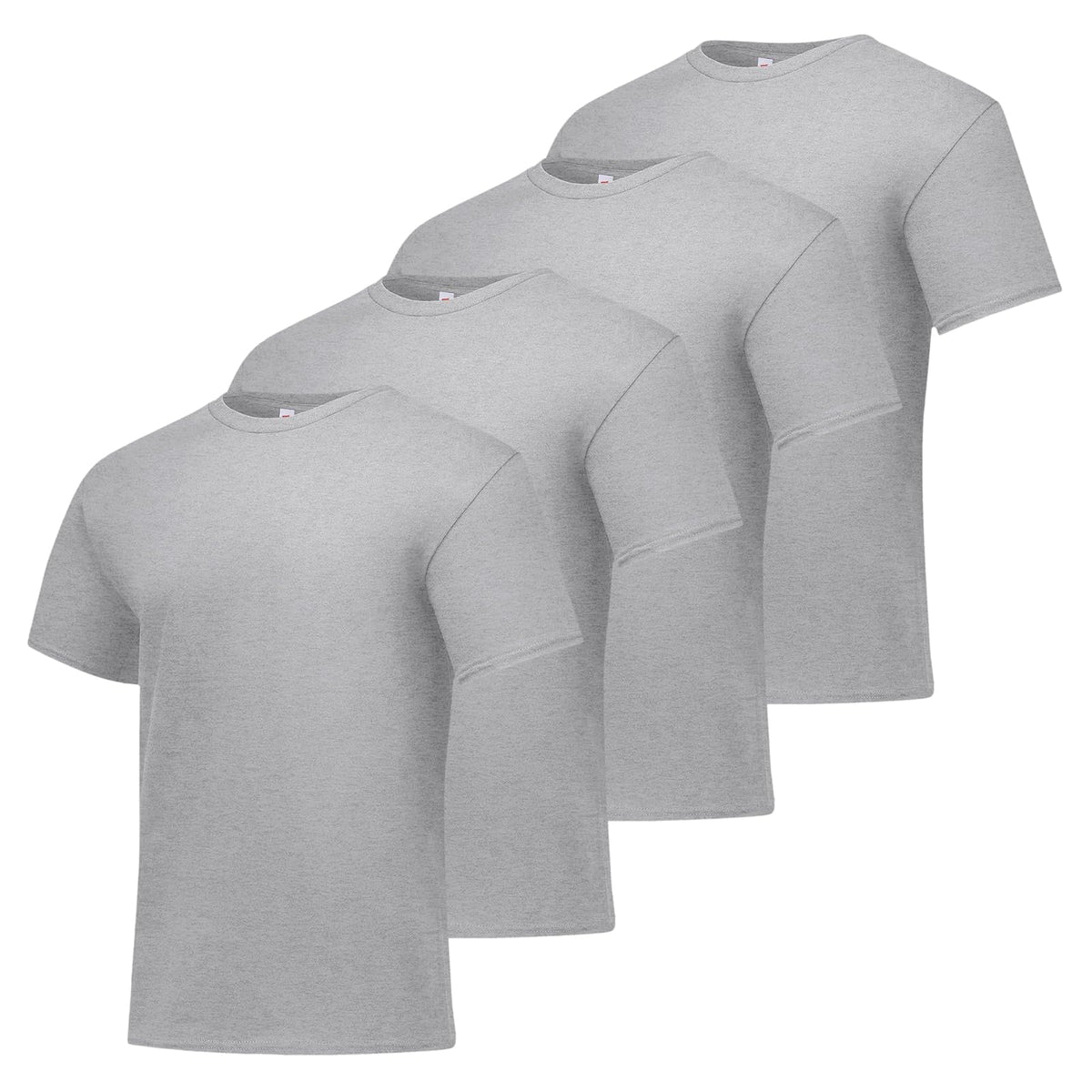 Hanes ComfortSoft Playera de Manga Corta para Hombre, Paquete de 4 - Acero ligero, paquete de 4 - XL