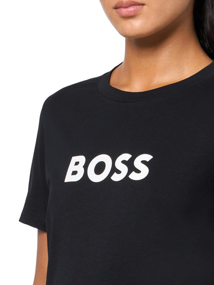 Boss - Playera de algodón con Logotipo Grande para Mujer