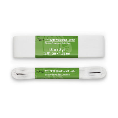 Dritz Notions DRI9577.W - Cintura elástica suave, 3,81 cm, color blanco