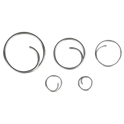 SEACHOICE Kit de Anillos de Acero Inoxidable, 66 Piezas, Todos los tamaños Populares