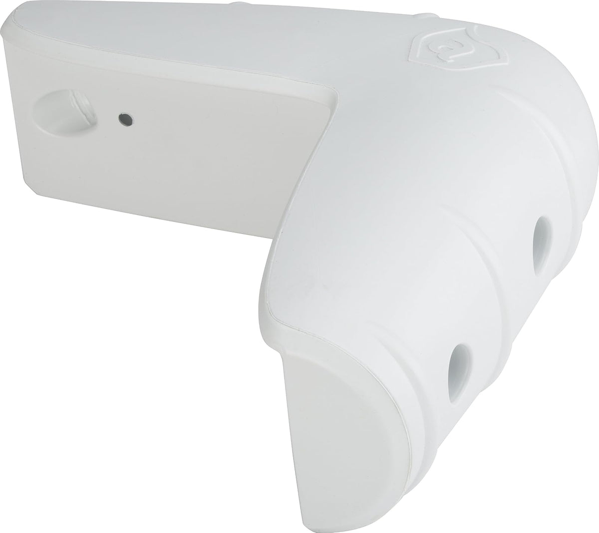 Attwood 93533-1 Softside Marine - Guardabarros Deslizante de 15 Pulgadas, Color Blanco - Esquina en ángulo