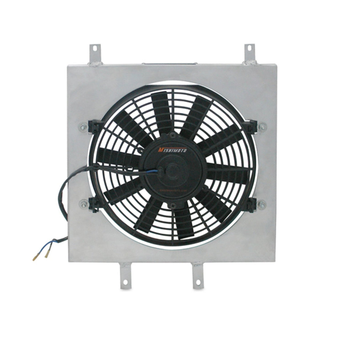 Mishimoto MMFS-CIV-92 Cubierta de ventilador de aluminio de rendimiento compatible con Honda Civic 1992-2000, plata