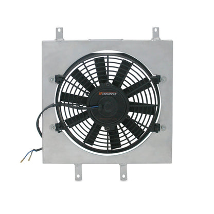 Mishimoto MMFS-CIV-92 Cubierta de ventilador de aluminio de rendimiento compatible con Honda Civic 1992-2000, plata