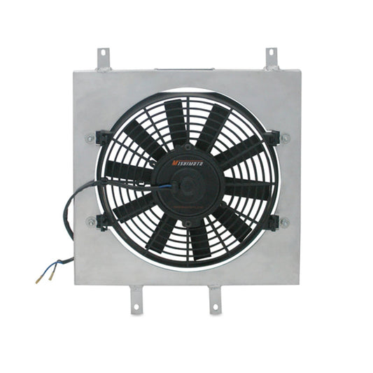 Mishimoto MMFS-CIV-92 Cubierta de ventilador de aluminio de rendimiento compatible con Honda Civic 1992-2000, plata