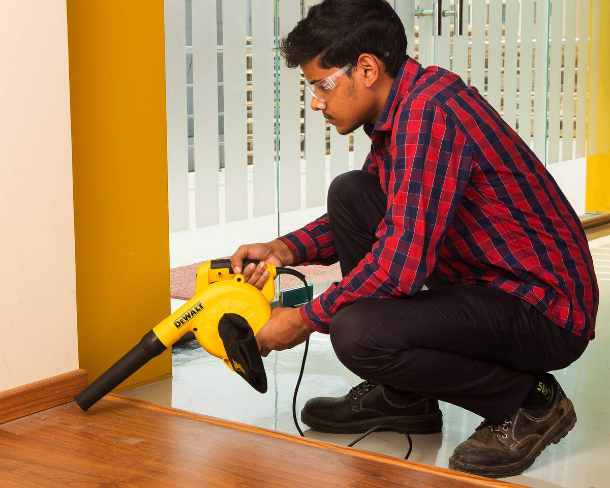 DEWALT Sopladora de Aire y Aspiradora Eléctrica, 800W, Amarillo/Negro, DWB800