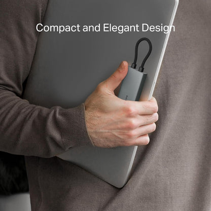 TP-Link USB C Hub 7 en 1 Adaptador multipuerto (UH7020C) | 4K@60Hz HDMI, SD y microSD, 100W de Suministro de energía, 1 USB-C, 2 Puertos USB-A | Dongle de Alta Velocidad de 5Gbps | Compatible con