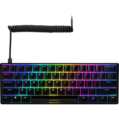 Sharkoon Skiller SGK50 S4 BK Kailh Red - Teclado para Juegos, diseño de Estados Unidos (QWERTY), tamaño pequeño