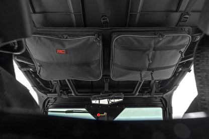 Rough Country - Bolsa de almacenamiento de techo para Polaris RZR & Can-Am Defender Max, nailon resistente al agua, bolsa de carga UTV