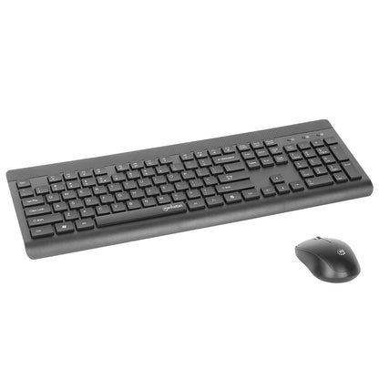 Kit de Teclado y Mouse óptico inalámbricos 2.4G Negro