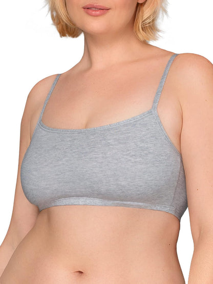 Fruit of The Loom Fruit of The Loom Brasier Deportivo de algodón con Tirantes Delgados para Mujer Sujetador Deportivo para Mujer