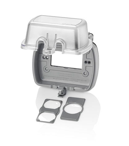 Leviton 001-05981-UCL PLACA C/CUBIERTA P/GFCI DECORA POLICARBONATO MONTAJE HORIZON Transparente