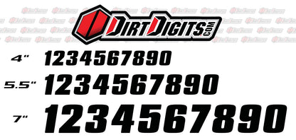 Dirt Digits DD43B-6 - Vinilo Troquelado (4 Pulgadas, 10 cm), Color Negro