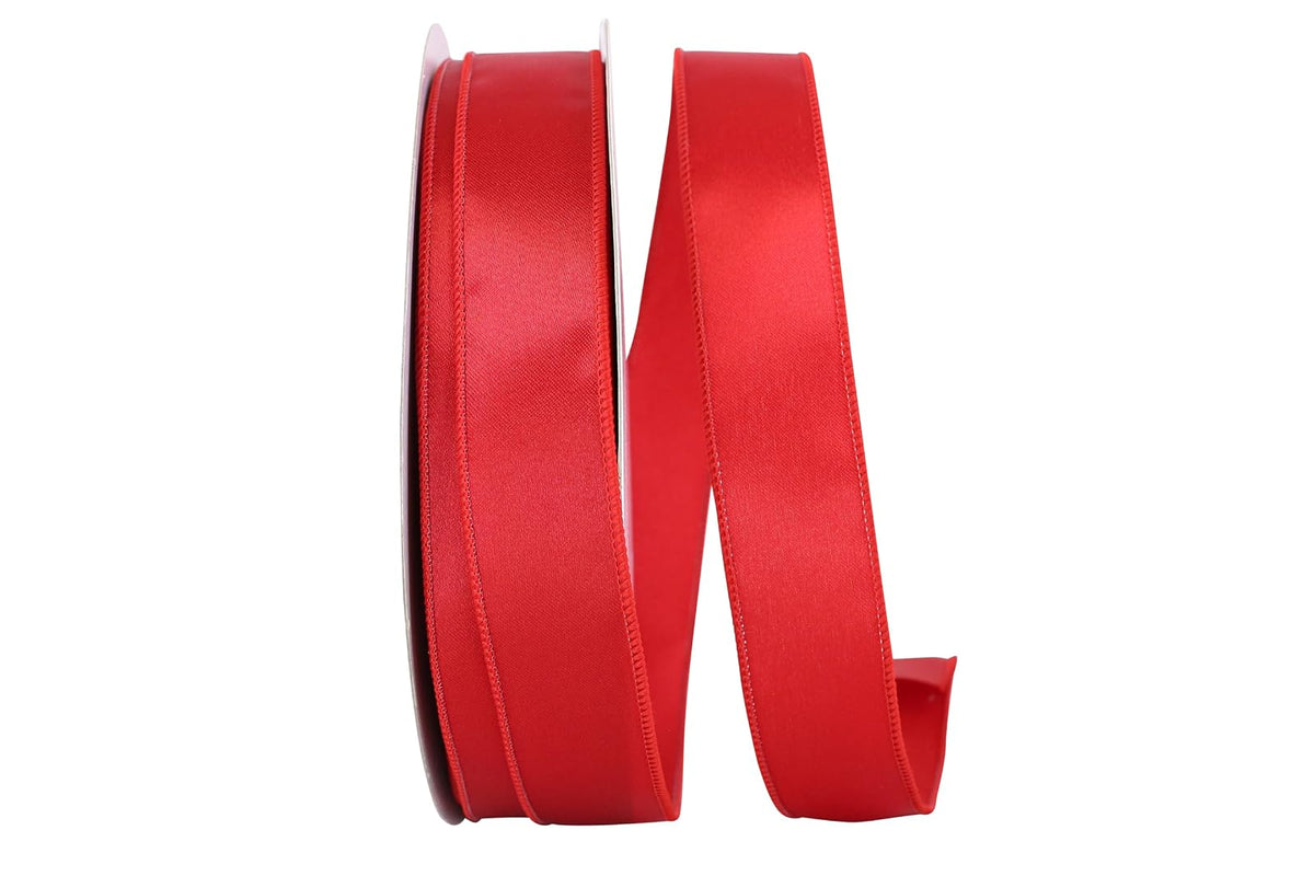 Reliant Ribbon 92575W-065-09K - Cinta de tela, color rojo