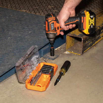 Klein Tools 32502HD Desarmador Multipuntas y Dados de Impacto con 41 Piezas KNECT