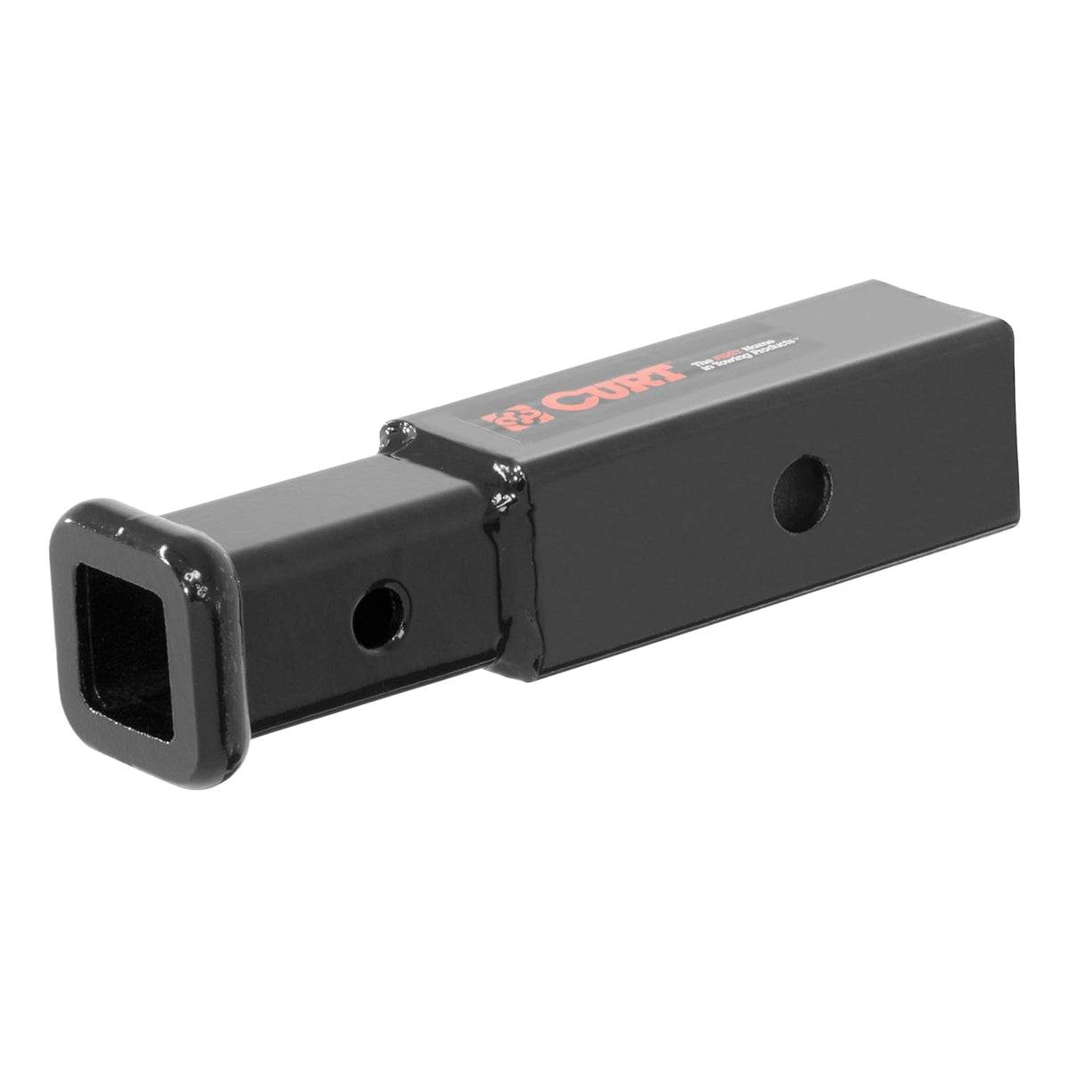 CURT Reductor Adaptador de Enganche 45770, 2 a 1-1/4 in, Extensión 4 in, Negro
