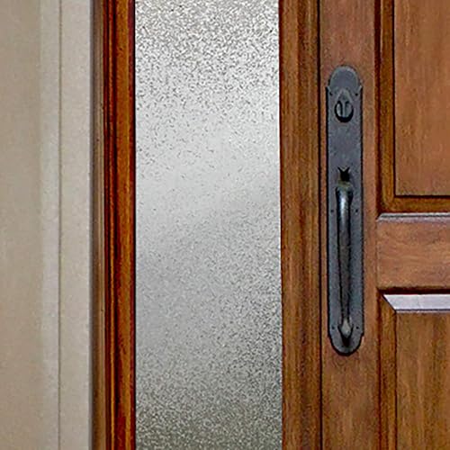 Gila Decoración de privacidad con luces laterales para entrada y ventana residencial, película estática para bricolaje, sin pegamento, sin adhesivo, 1 pie x 6.5 pies (12 x 78 pulgadas) (6.5 pies cuadrados)