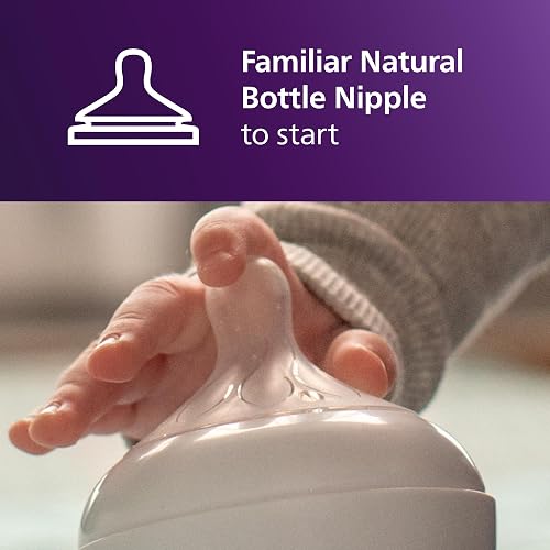 Philips AVENT Natural Trainer SCF263/01 - Vaso para beber con pezón de respuesta natural y boquilla suave, 5 onzas, 1 unidad