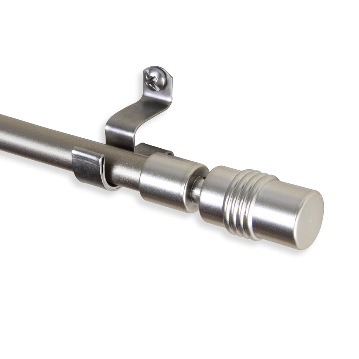 Rod Desyne CF03-18-5 Barrel Cafe Rod, Satin Nickel, 18-28"