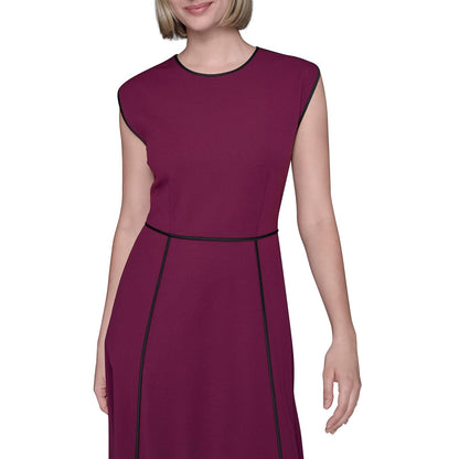 Karl Lagerfeld Sleeveless Scuba Crepe Wear to Work Midi Dress Vestido Informal Mujer