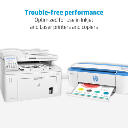 HP Papel para impresora, blanco brillante 24, blanco brillante 24, Blanco, Ream