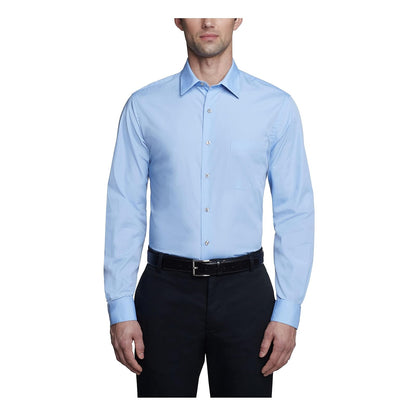 Van Heusen Camisa de Vestir de Manga Larga para Hombre - Azul (Cameo Blue) - 16.5cm Cuello 34cm-35cm Manga