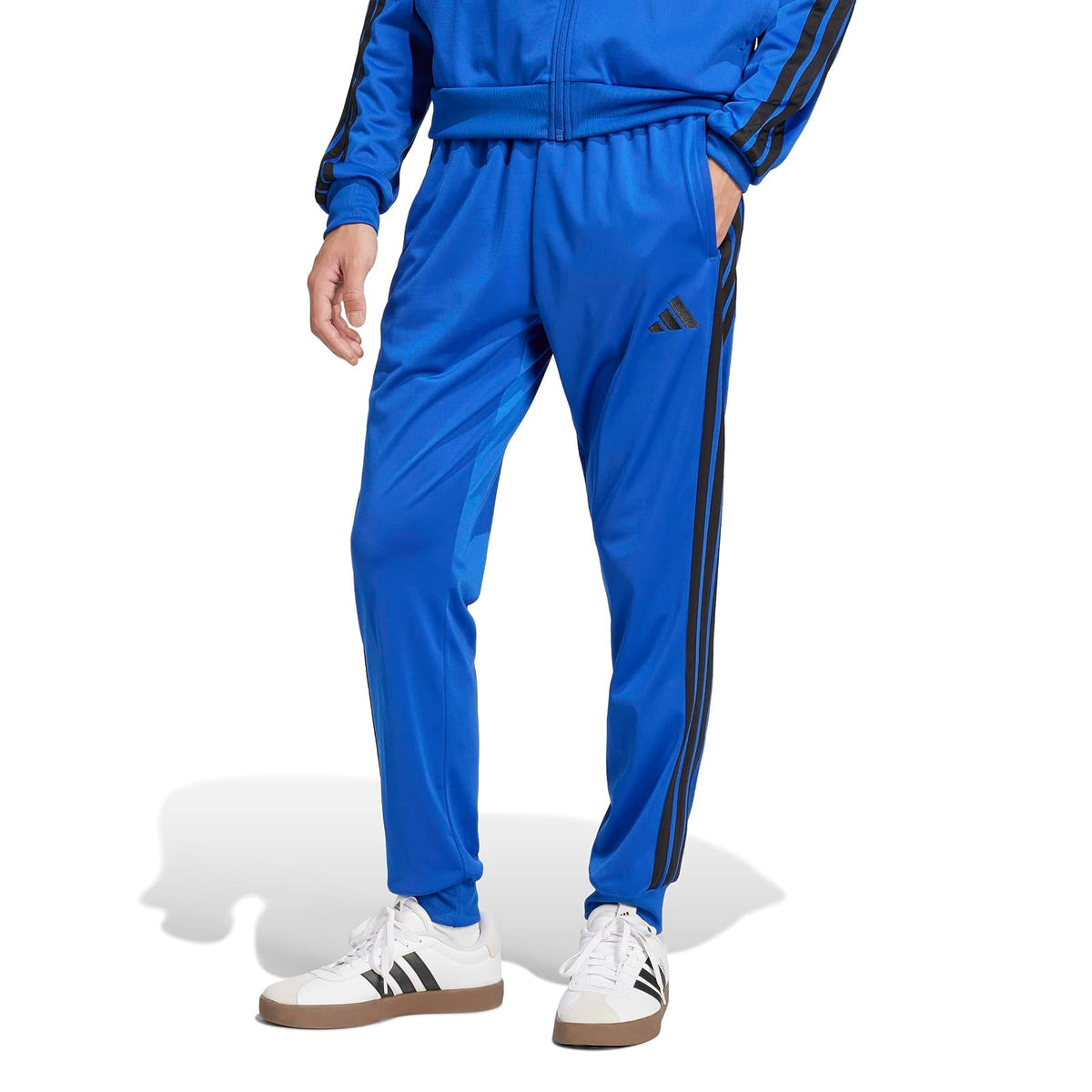 Adidas - Pantalones Deportivos de Tricot de 3 Rayas para Hombre - XS - Team Royal Azul