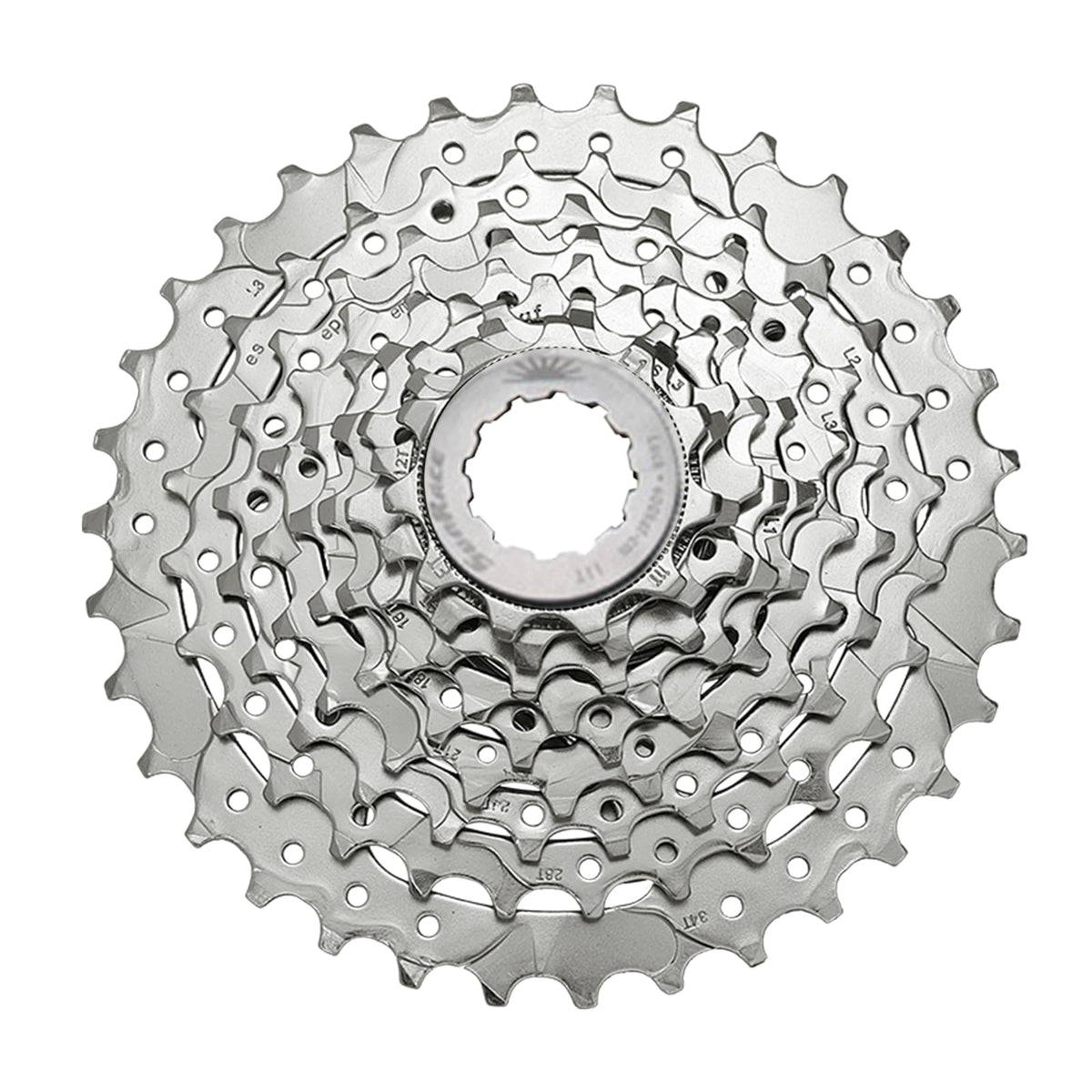 SUNRACE Cassette de Piñones MTB CSM96 9P 11/34D Plata Plata Cajita CSM96.9AV0.NS1.BXB
