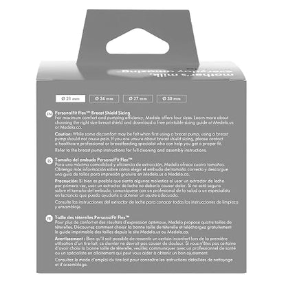 Medela | Embudo PersonalFit Flex para Extractores de Leche Medela | Talla Mediana (24 mm) | Contiene: 2 embudos
