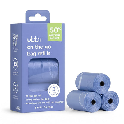 Ubbi On The Go Waste Disposal Bags Refills, Lavender Scented, Baby Gift