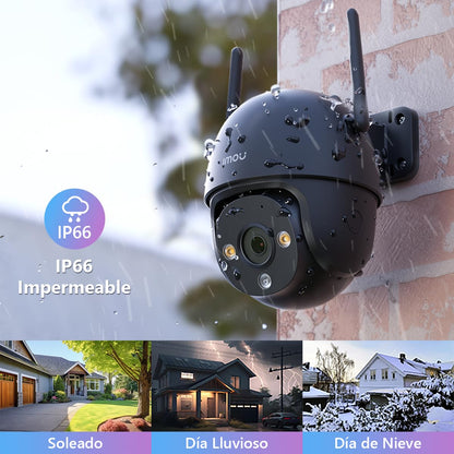 Imou IPC-DK7N Cámara de Seguridad WiFi Exterior 2MP con Visión Nocturna a Color, Detección de Personas, Seguimiento Inteligente y Audio Bidireccional
