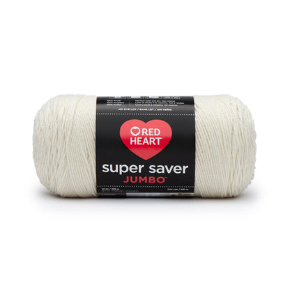 Red Heart Super Saver Estambre Acrílico Jumbo, Paquete de 2, 396 g - 209.56 cm - Color rojo y negro