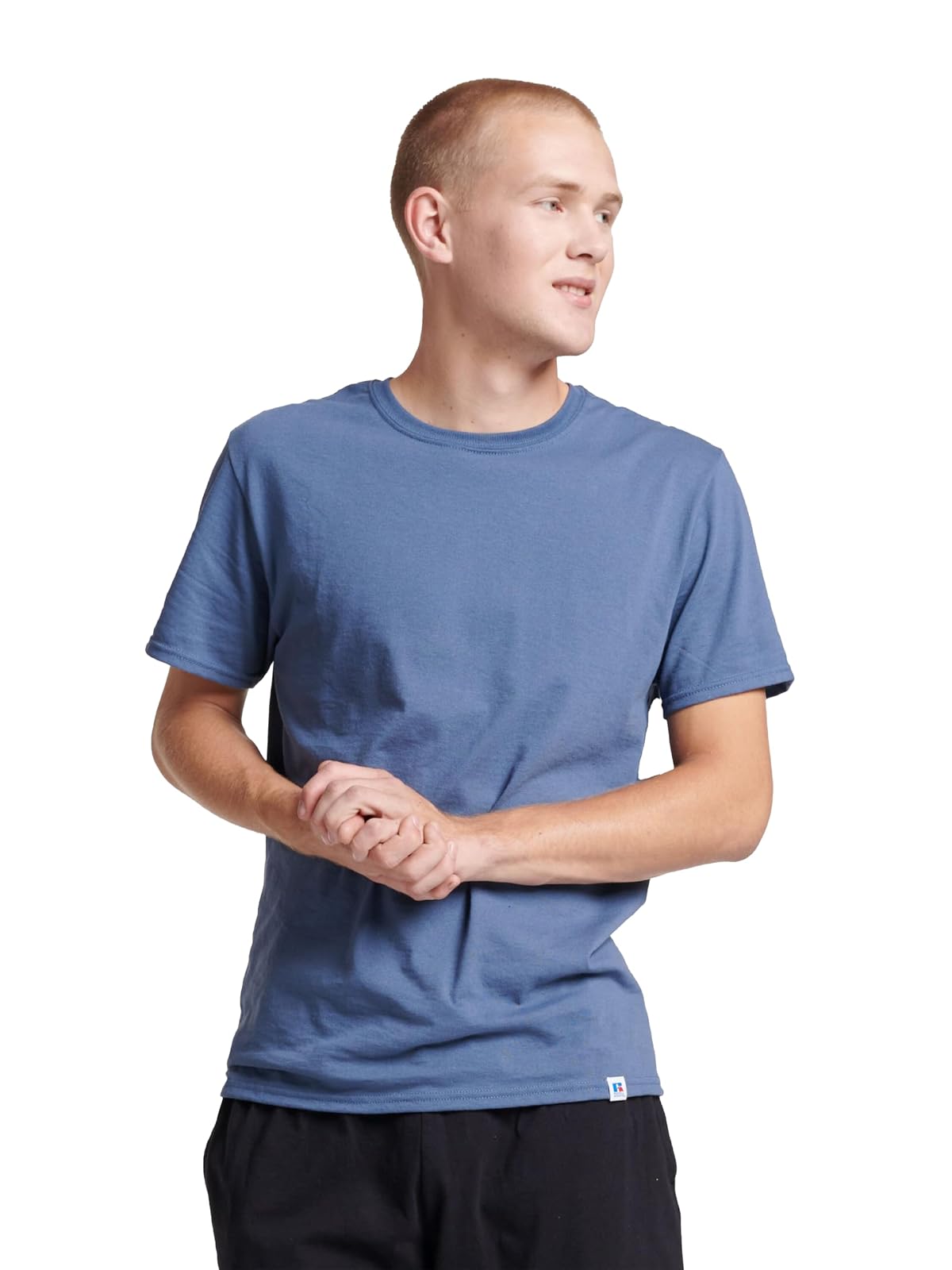 Russell Athletic Camiseta Dri-Power de Manga Corta para Hombre - XL - Azul antiguo
