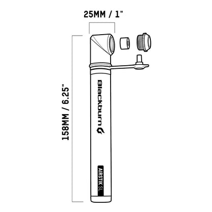 Blackburn Airstik SL - Minibomba para Bicicleta