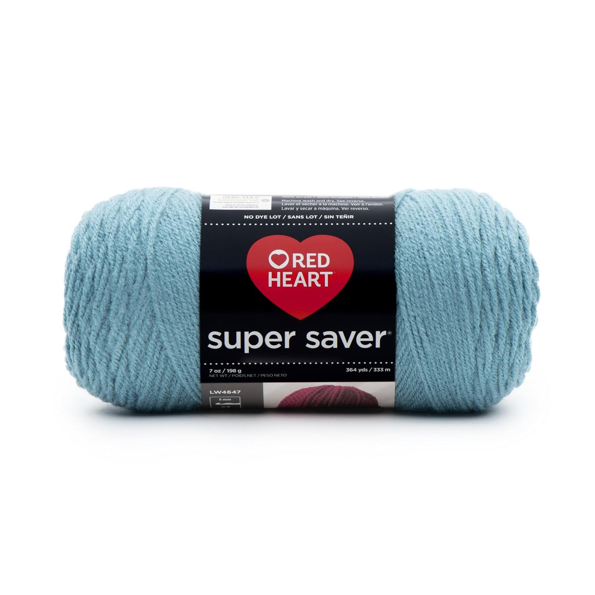 Red Heart Estambre Acrílico Peso Medio Categoría 4 - Country Blue - Sólido