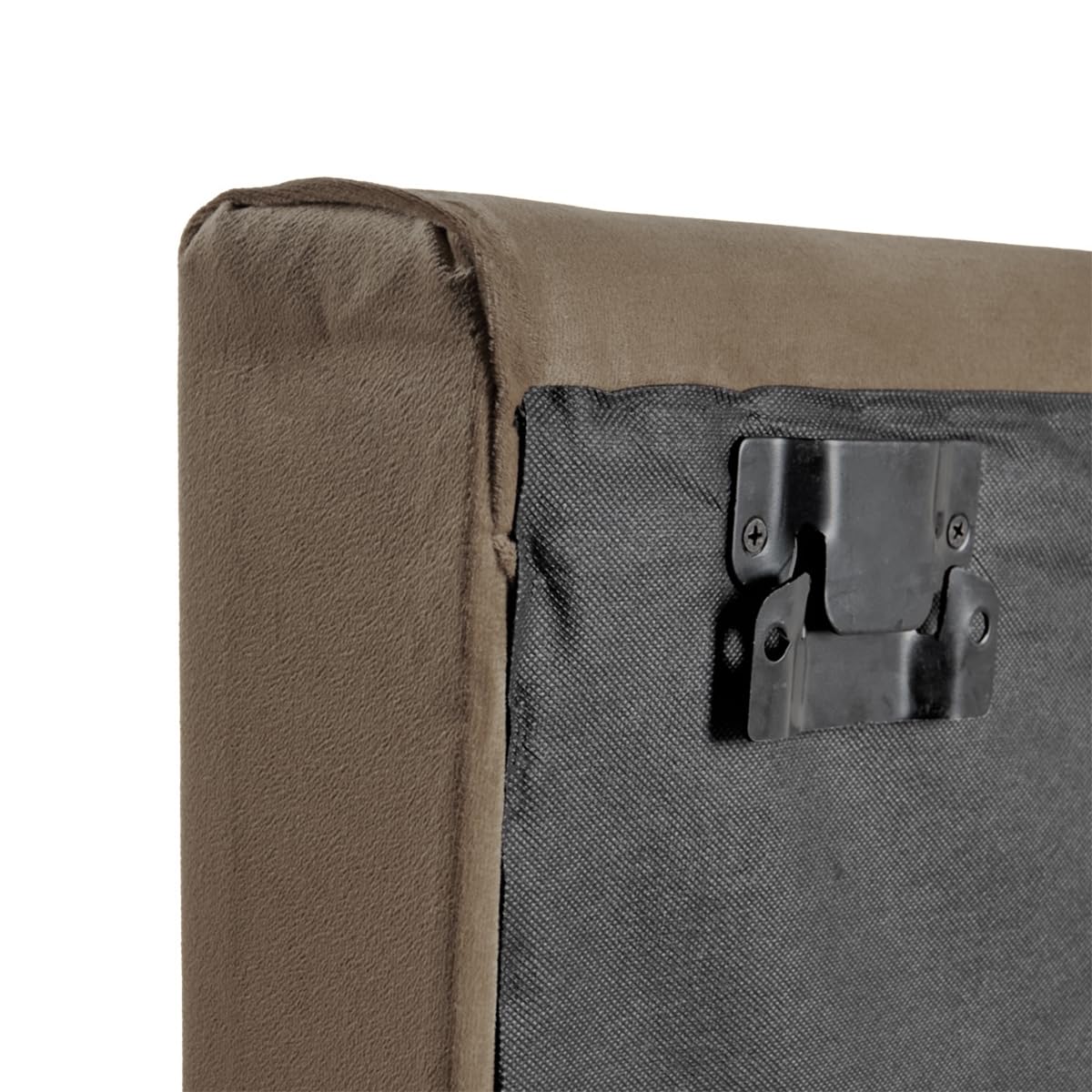 Sochic Cabecero Tapizado en Tela Velvet - 1 Panel para Cabecera con Altura Ajustable Color Cocoa.