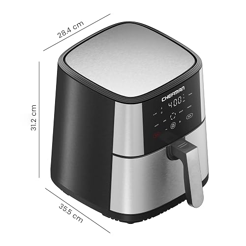 Chefman Freidora de Aire Digital de 7.5 Litros | Fríe sin Aceite | TurboFry | Libre de BPA