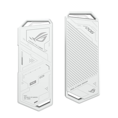 ASUS ROG Strix Arion Case para SSD M.2 NVMe USB-C Aluminio para Respaldo | Case para SSD M.2 NVMe (2230-2280), USB-C 3.2 Gen 2 10Gbps, instalación sin herramientas, cuerpo de aluminio, Aura RGB