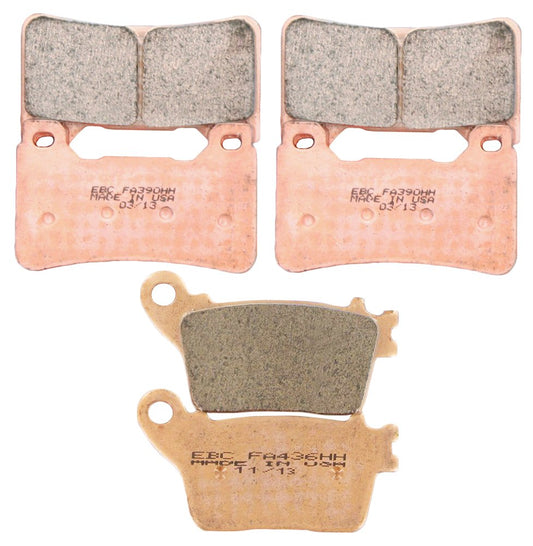 EBC Brakes EBPCK1001 Kit Completo de Cambio de Pastillas de Freno Sinterizadas Doble H