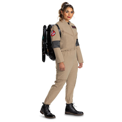 Ghostbusters - Disfraz de lujo para adultos 3, adulto XS/S | Adulto XS/S, khaki, Spengler, inflatable proton pack