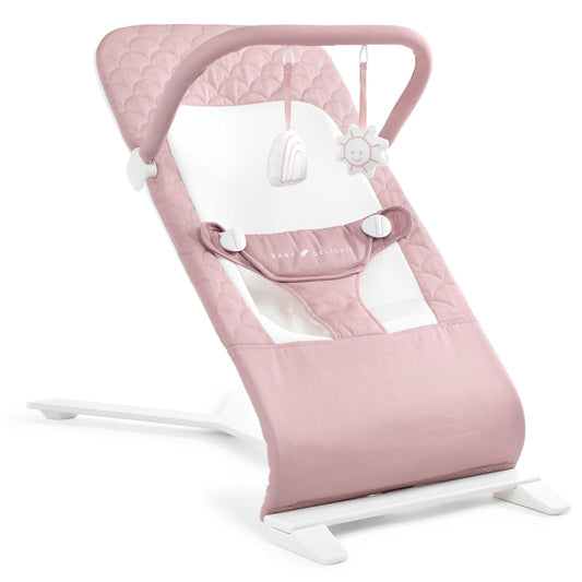Baby Delight Alpine Deluxe - Gorila portátil para bebé, 0-6 meses, tela de algodón orgánico 100% certificado GOTS, rosa orgánica