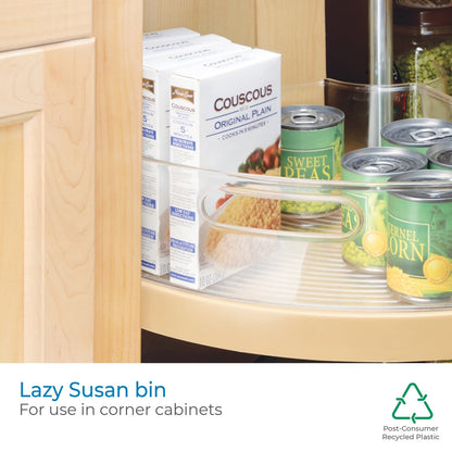 InterDesign Lazy Susan Cabinet Binz, Clear