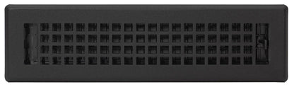 Décor Grates LTH212-BLK Lattice Floor Register, 2x12 Inches, Black