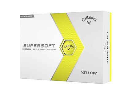 Callaway Golf Supersoft Pelotas de Golf Paquete de 12 - amarillo
