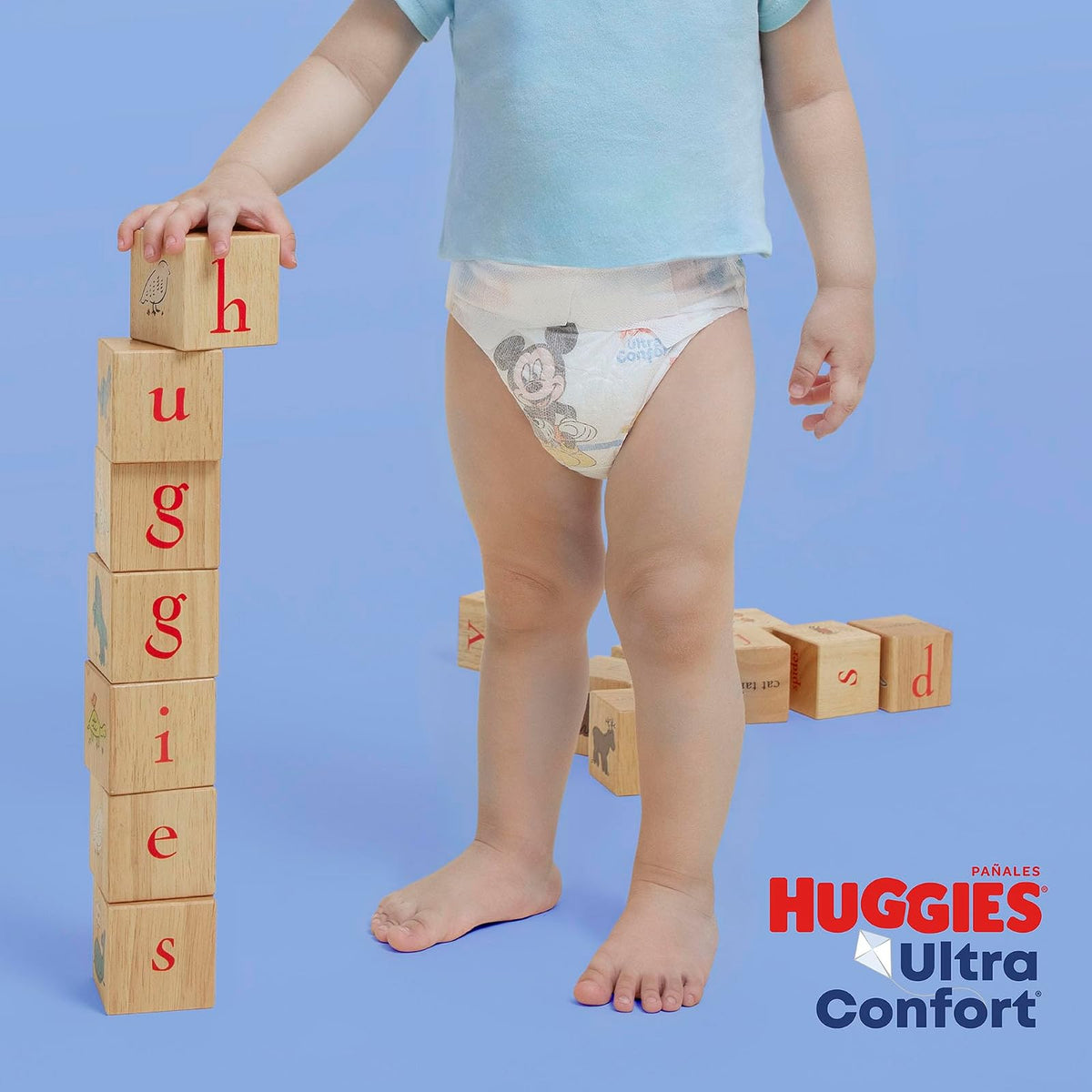 Huggies UltraConfort Pañal Desechable para Bebé, Etapa 6 Niño, Paquete con 40 Piezas, Ideal para niños de más de 13.5 kg