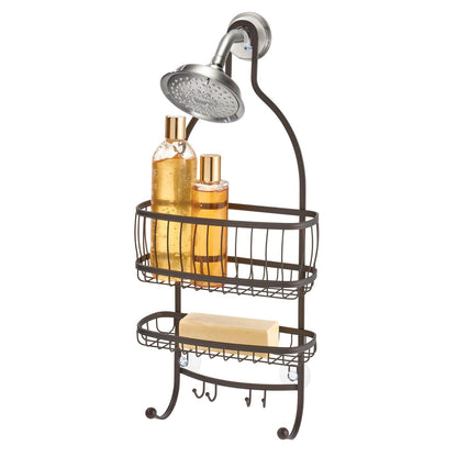 InterDesign, Repisa para DUcha York Lyra, 29x24.13x11.43 cm, Bronce