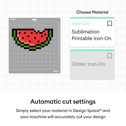 Cricut® Sublimación imprimible para planchar, 8.5 x 11 pulgadas (10 unidades)