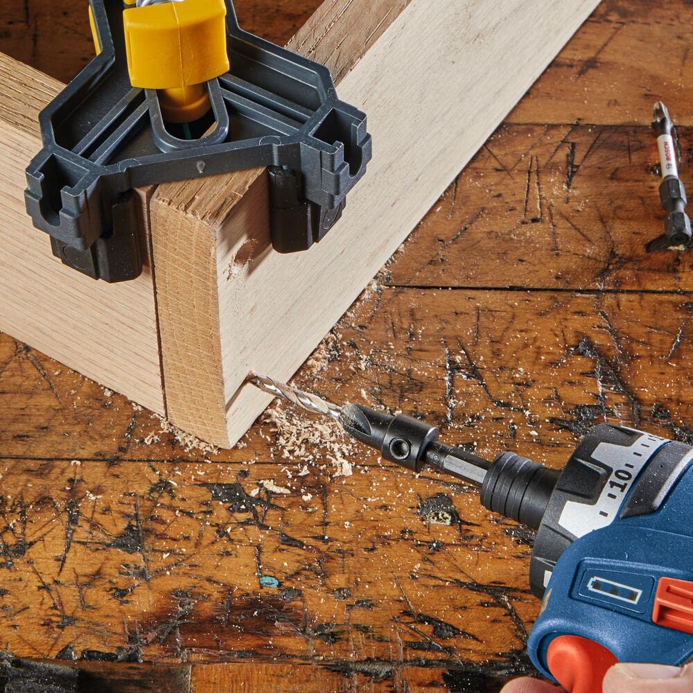 BOSCH SP515 Juego de brocas avellanadas de vástago hexagonal de 5 piezas con #6, #8, #10 y #12
