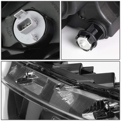 DNA Motoring Faro Delantero Izquierdo Tipo Proyector OEM-HL-0065-L con LED para Honda Civic 2016-2020