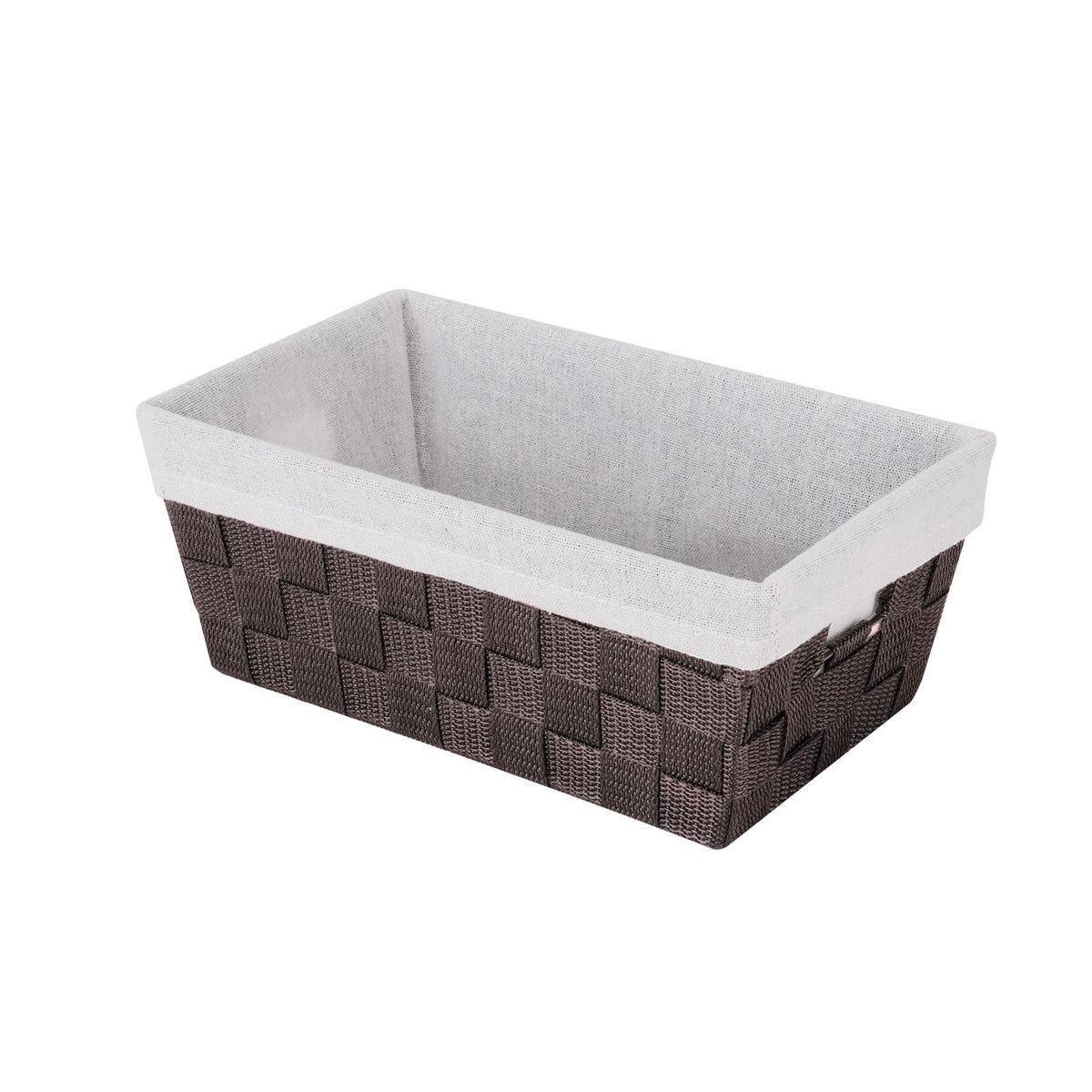 Whitmor Bolsa de Almacenamiento con agarradera, Tejida, Marrón, Small Shelf Tote W/Liner, 1