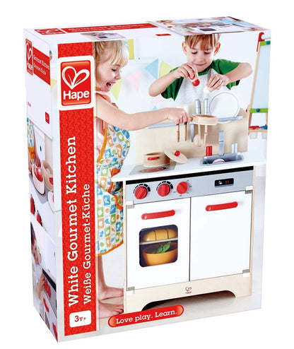 Hape White Gourmet Kitchen Toy, Red
